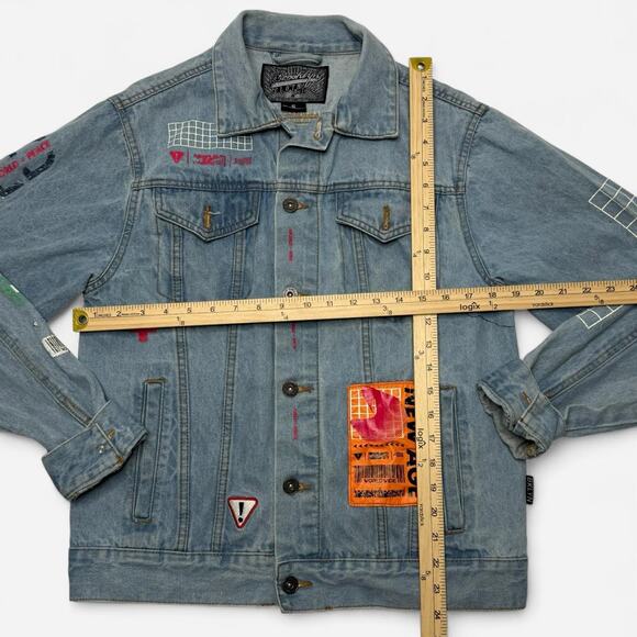 Brooklyn Cloth Graphic Denim Jacket Men’s Small Light Wash - Picture 7 of 7